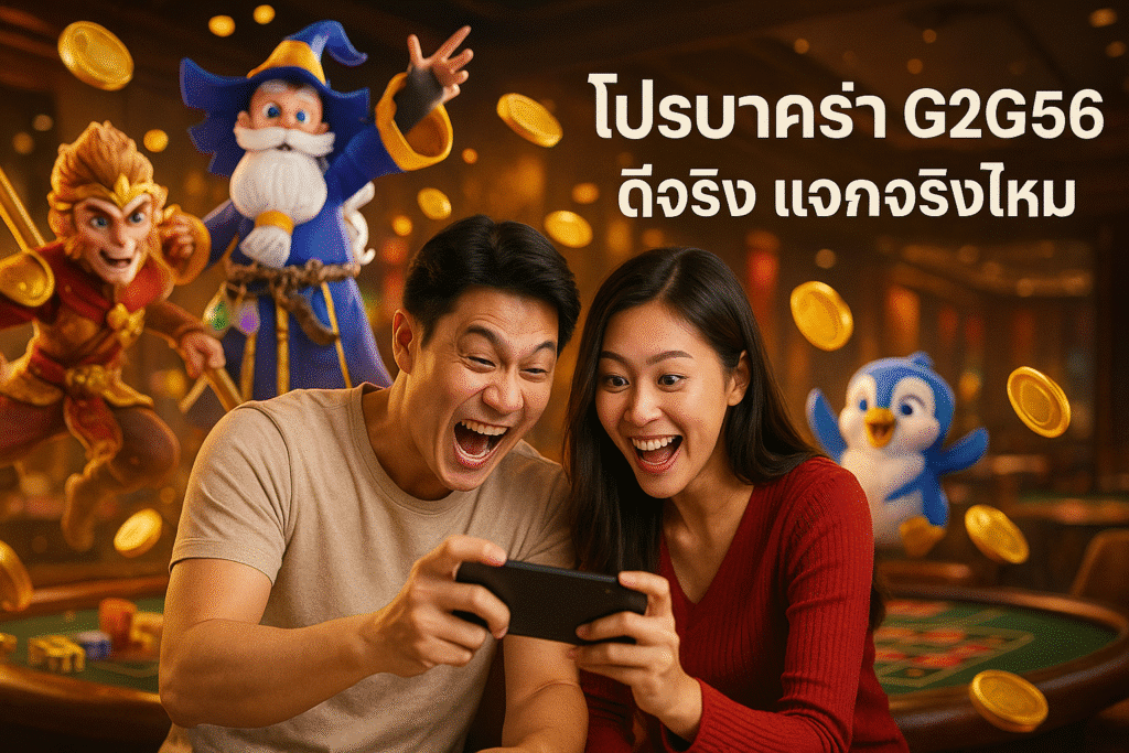 โปรบาคาร่า G2G56 ดีจริง แจกจริงไหม