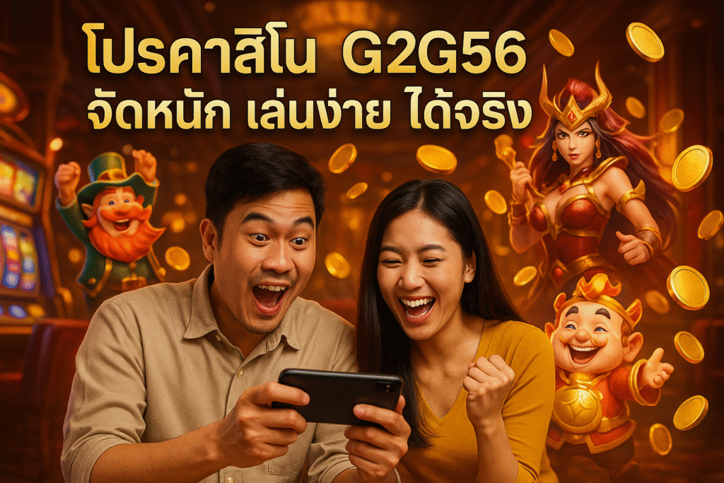 โปรคาสิโน G2G56 จัดหนัก เล่นง่าย ได้จริง