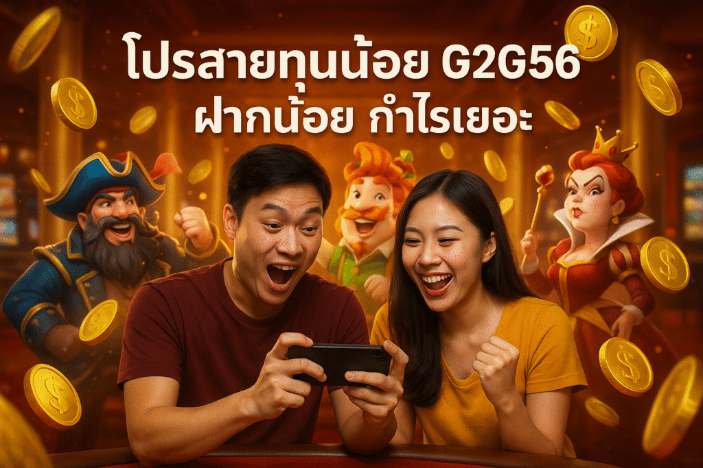 โปรสายทุนน้อย G2G56 ฝากน้อย กำไรเยอะ