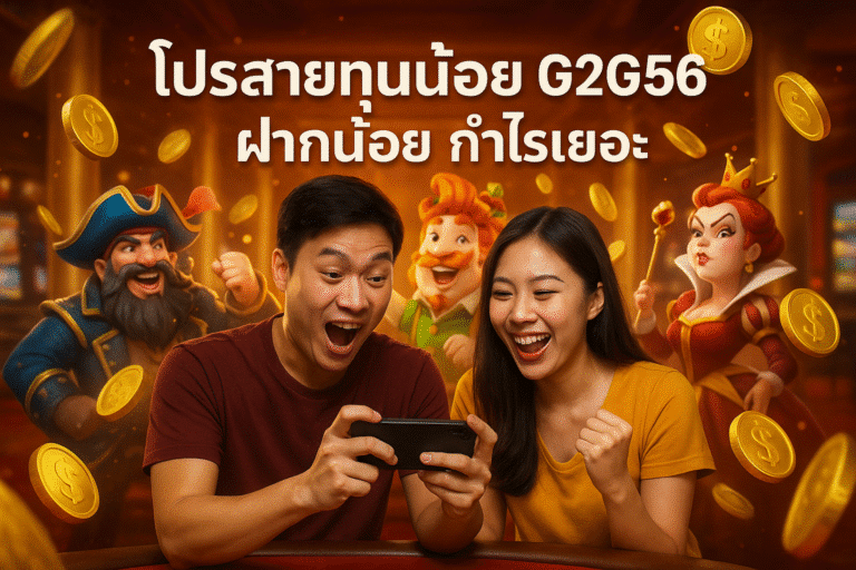 โปรสายทุนน้อย G2G56 ฝากน้อย กำไรเยอะ