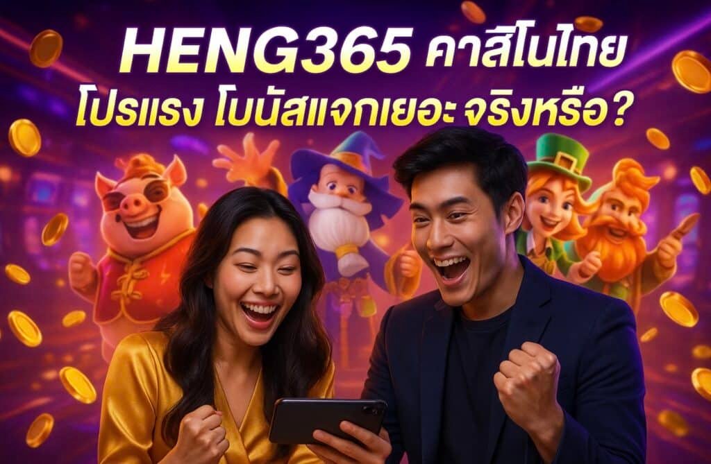 HENG365 คาสิโนไทย โปรแรง โบนัสแจกเยอะ จริงหรือ